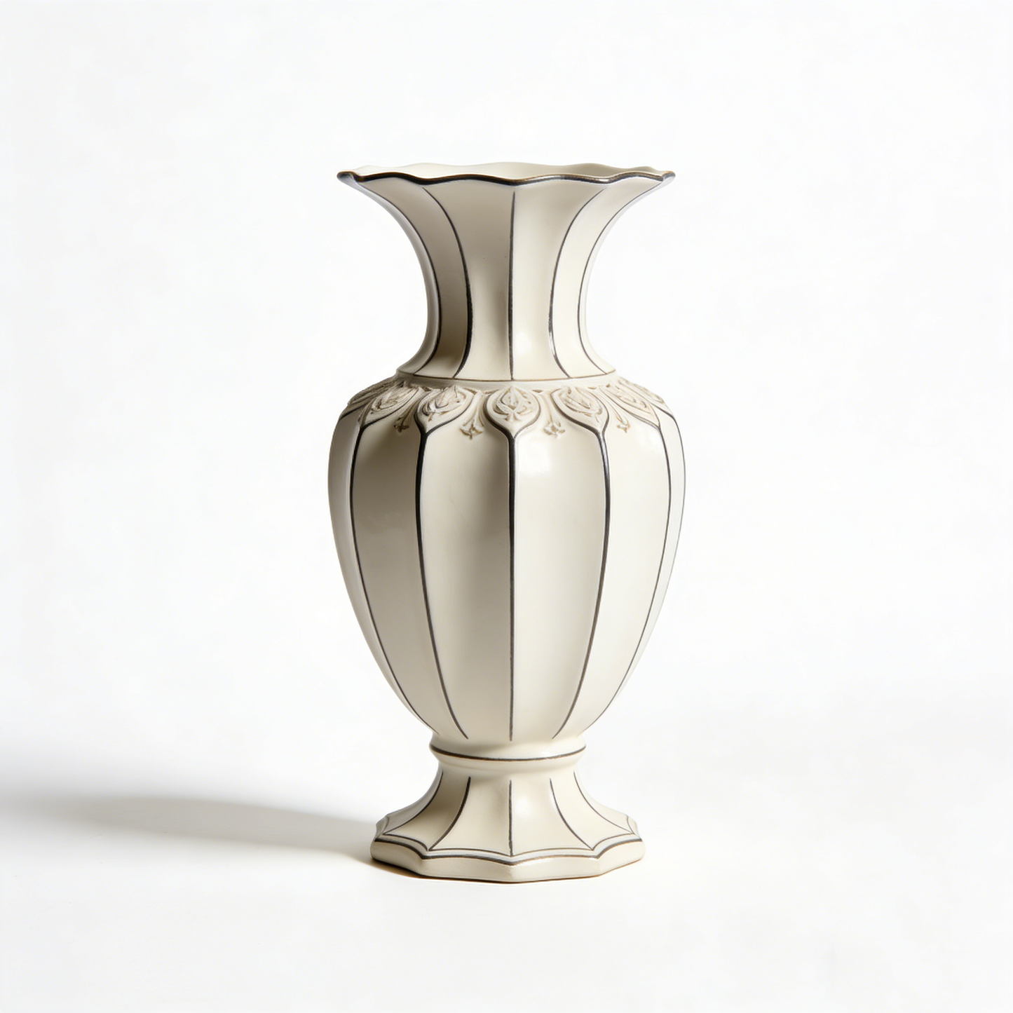 Light Luxury Gilded Relief Decorative Vase